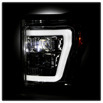 Spyder Platinum 2013 Ford F250 F350 F450 Super Duty chrome projector headlights