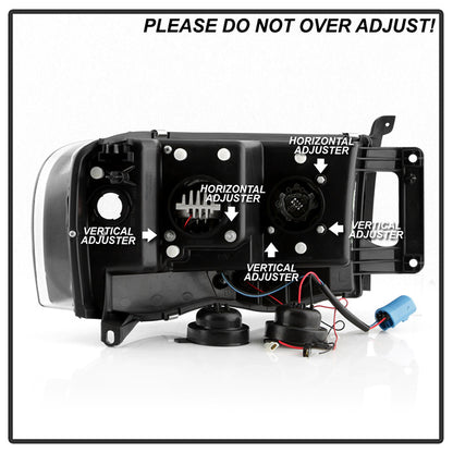 Spyder Platinum Dodge Ram 2500 / 3500 03-05 / Ram 1500 02-05 Headlights LED Black