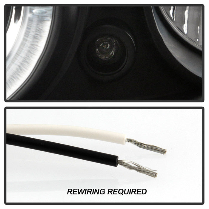 Spyder Pontiac GTO 04-06 Halo led Projector Headlights Black