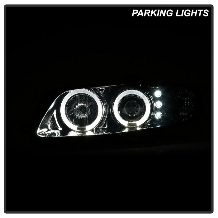 PRO-YD-PGTO04-HL-SM  Pontiac GTO 04-06 Halo Projector Headlights parking lights on