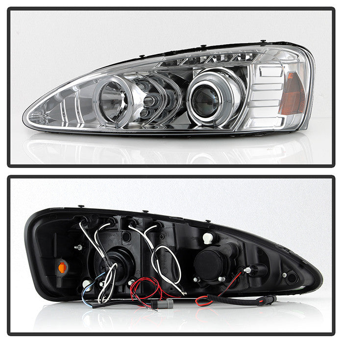 Spyder Pontiac Grand Prix 04-08 Projector Headlights LED Halo Chrome