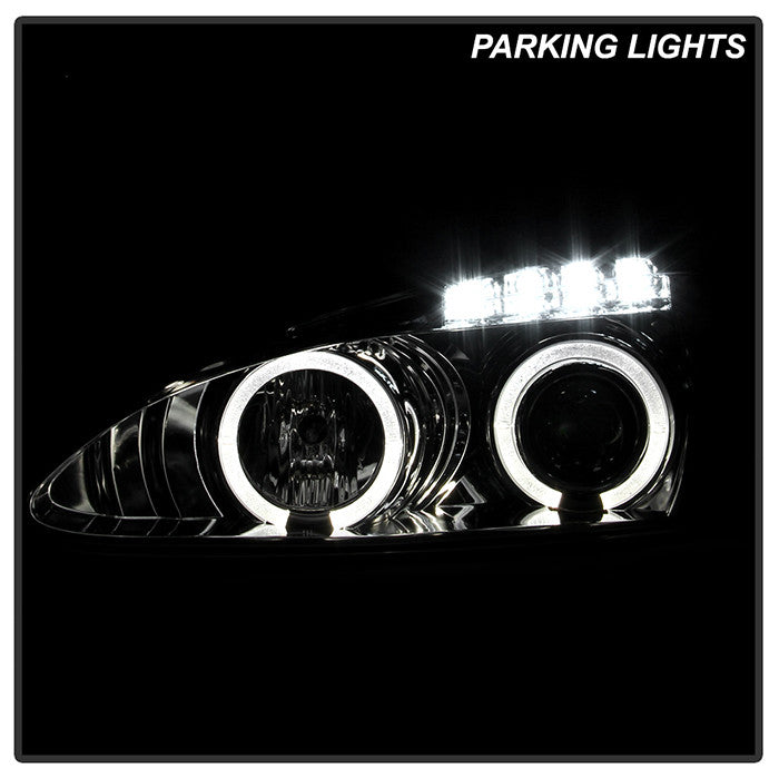 Spyder Pontiac Grand Prix 04-08 Projector Headlights LED Halo Chrome installed
