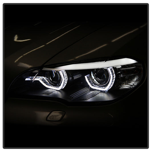 Spyder Projector black Headlights OEM Xenon for BMW X5 2009 E70