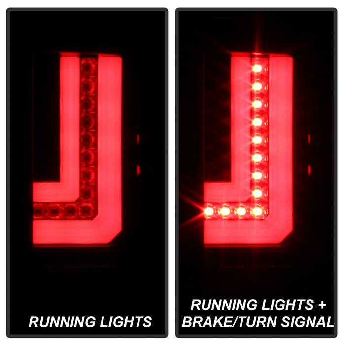 Spyder Sierra 16-18 1500 2500 3500HD LED bar taillights black
