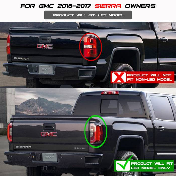 Spyder Sierra 16-18 1500 2500 3500HD LED bar tail lights