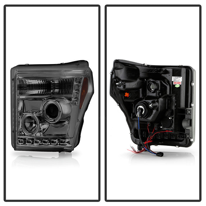 Spyder Signature 2011 Ford F-250 super Duty smoke Projector Headlights