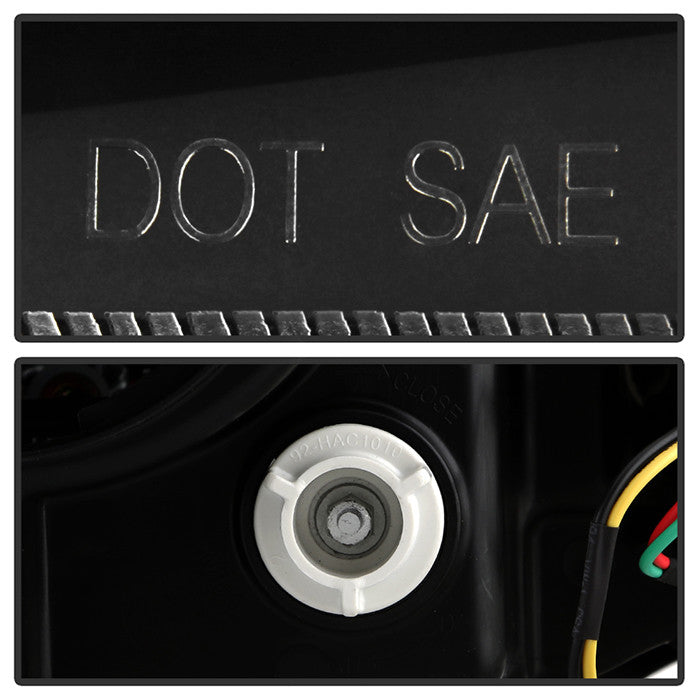 Spyder Subaru Forester 2014-16 Xenon HID Model Headlights Sequential LED Signal Switch Back black