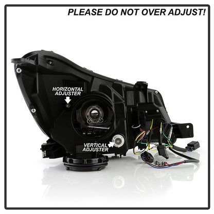 Spyder Subaru Forester 2014-2016 Xenon HID Model Headlights Sequential LED Signal Switch Back black