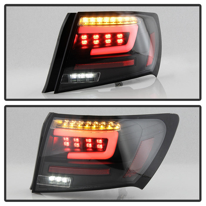 Spyder Subaru Impreza 2008-11 WRX 4DR LED tail lights black