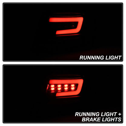 Spyder Subaru Impreza 08-11 WRX 4DR installed LED tail lights black