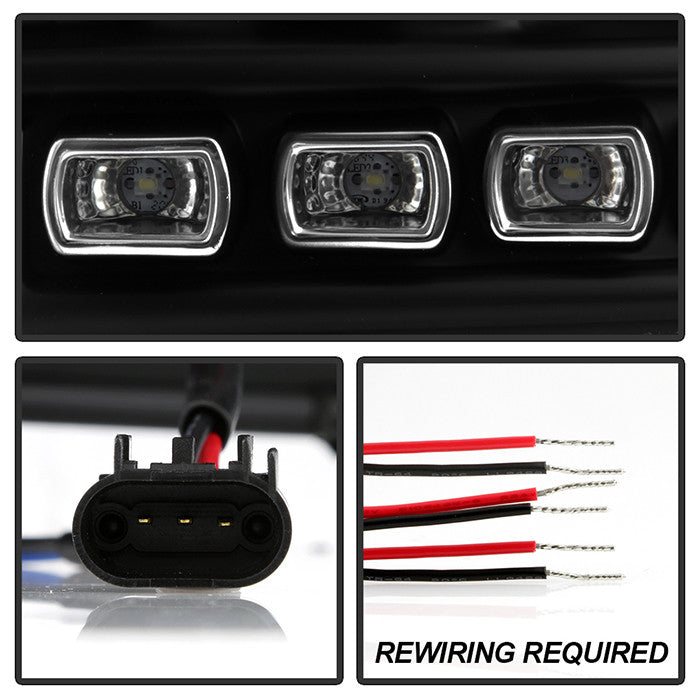 Spyder Super Duty 11-16 Halo pro Headlights Black