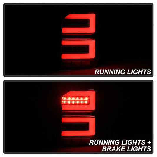 Spyder Toyota 10-14 4Runner LED seq signal tail lights installed black