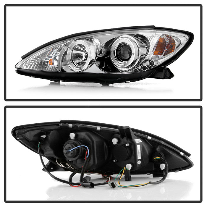 Spyder Toyota Camry 02-06 Projector Headlights LED Halo Chrome