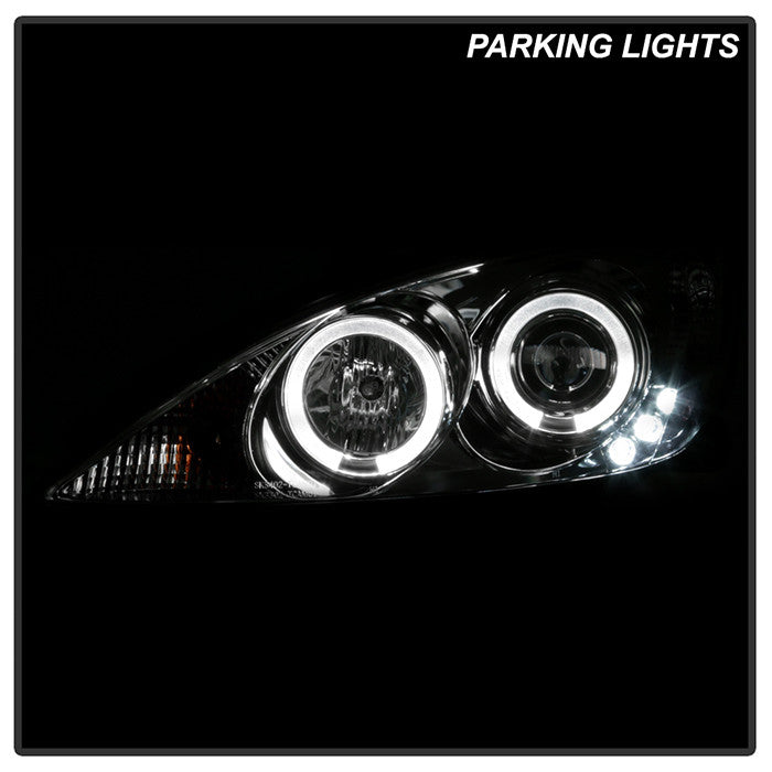 Spyder Toyota Camry 02-06 Projector Headlights LED Halo Chrome installed