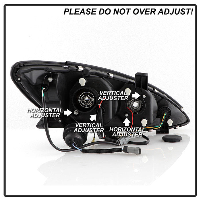 Spyder Toyota Camry 2002-06 Projector Headlights DRL Chrome