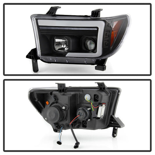 Toyota Tundra 07-09 / Sequoia 08-10 Pro Headlights backside of the rear back panel 
PRO-YD-TTU07V3PL-SEQ-BK