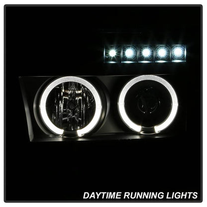 Spyder Toyota Tundra 07-13 Toyota Sequoia 08-13 Projector Headlights LED Halo All Black installed