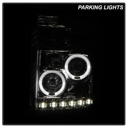 Super Duty 11-16 Halo pro Headlights Smoke