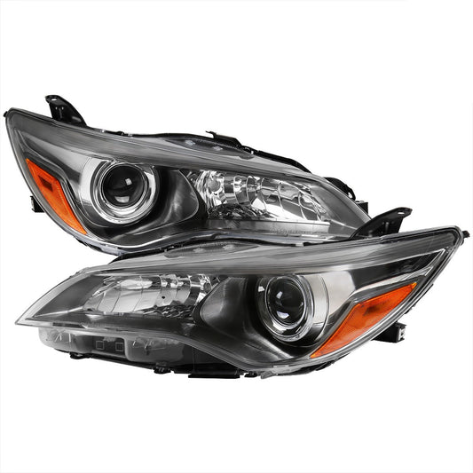 Spec-D 15-16 Toyota Camry Headlights OEM Style Gunmetal