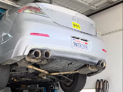 Tsudo quad tip catback exhaust for 2009-2014 Acura TL 3.5L FWD