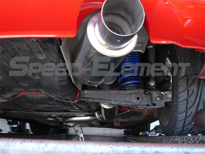 Installed on a Tsudo honda civic si 2.0 sedan catback