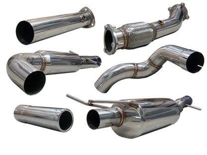 Tsudo 99-05 MK4 Jetta Golf GTI 1.8T 3in Tip Turbo-back exhaust