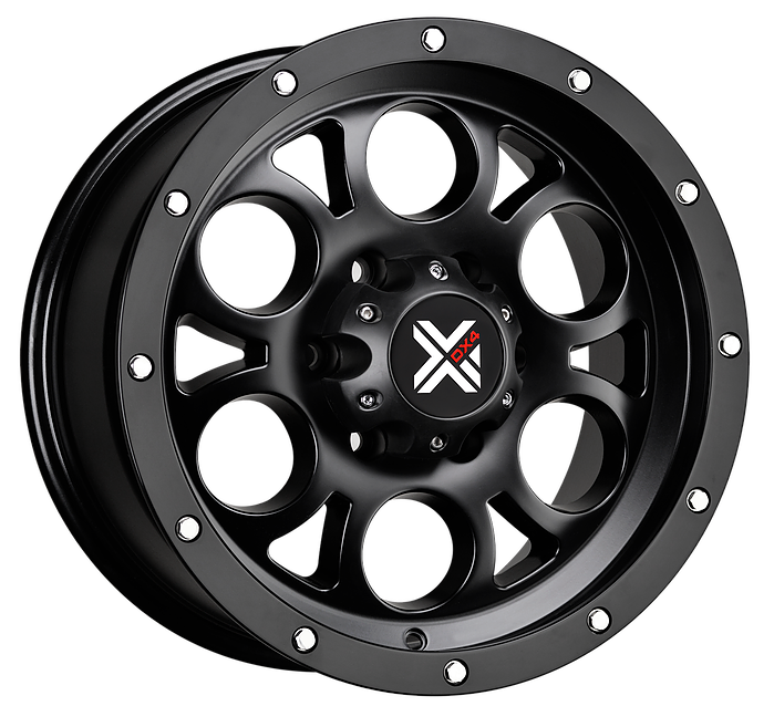 DX4 16x8.5 Type TUFF 5x139.7 matte black 4x4 off road wheels