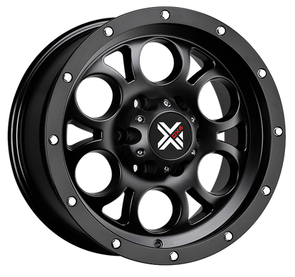 DX4 16x8.5 Type TUFF 5x139.7 matte black 4x4 off road wheels