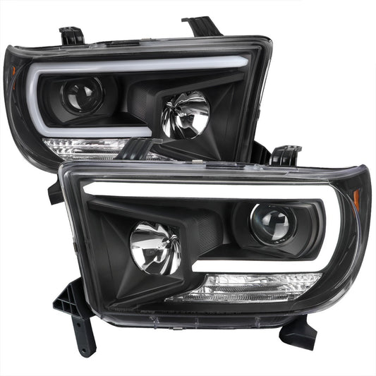 Spec-D 2007-13 Tundra 08-17 Sequential Proj Headlights Black Clear