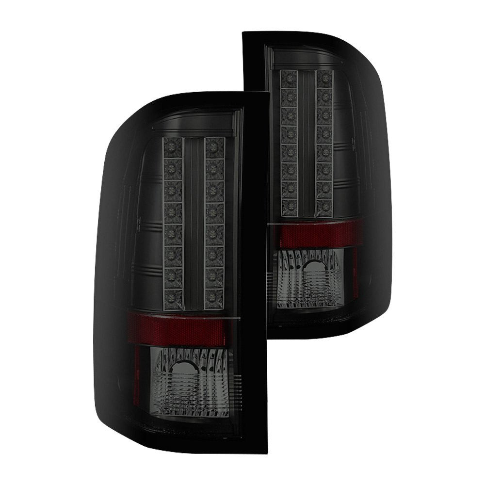 Spyder GMC 07-14 Sierra 3500HD Dually LED tail lights black smoke