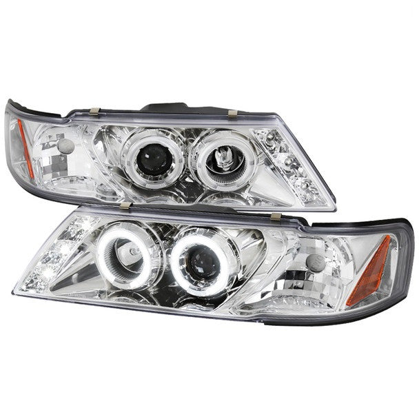 Spec-D 95-99 Nissan 200SX Halo Projector Headlights Chrome (2LHP-SEN95-TM#1)