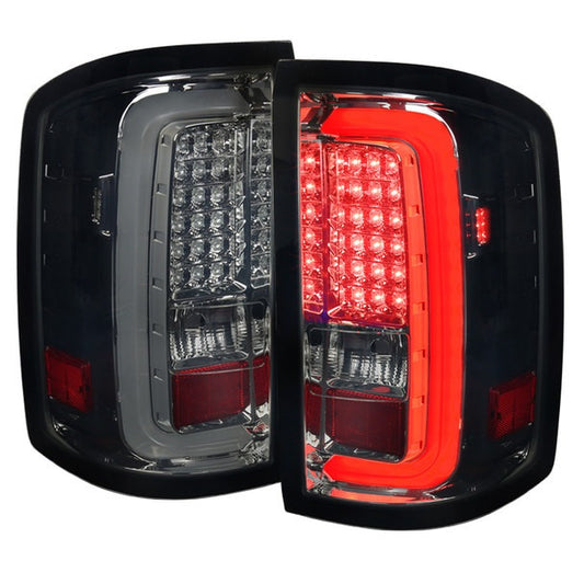 Spec-D 14-16 Gmc Sierra Led Tail Lights - Smoke (LT-SIE14GLED-TM)