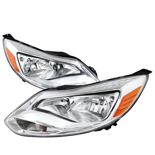 junyan Spec-D 12-Up Ford Focus Chrome Headlights 2lh-foc12-rs