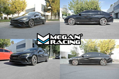 Installed on lowered Megan Racing Hyundai Elantra N 2022+ Street Series Coilovers - MR-CDK-HYE22N