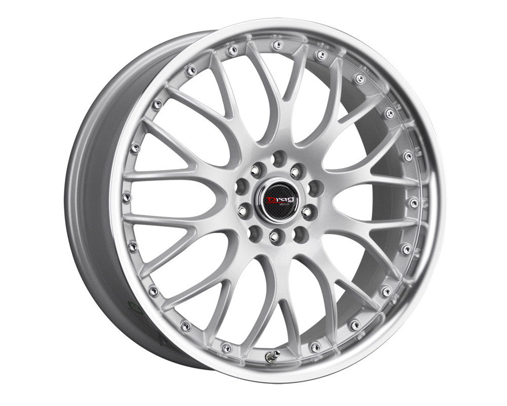 DR19 silver 18x7.5 dual drilled