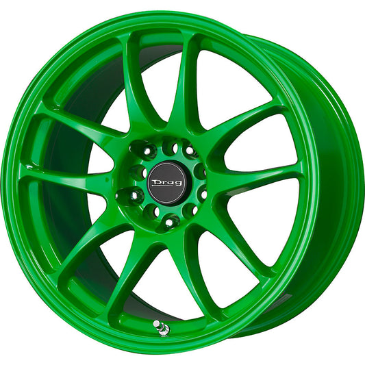 Drag Wheels Dr-31 17X9 5X100 5X114.3 Neon Green Rims