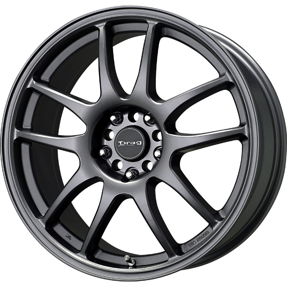 Drag Wheels Dr-31 17X7 4X100 4X114.3 Gun Metal Mach Face Rims