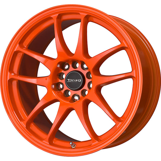 Drag Wheels Dr-31 17X9 5X100 5X114.3 +17 Offset Neon Orang Rims