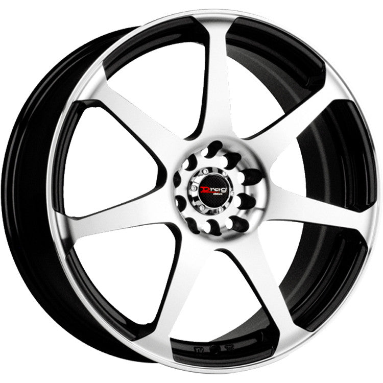 Drag Wheels Dr-33 16X7 5X100 5X114 Gunmetal Machined Face 7-Spoke Rims