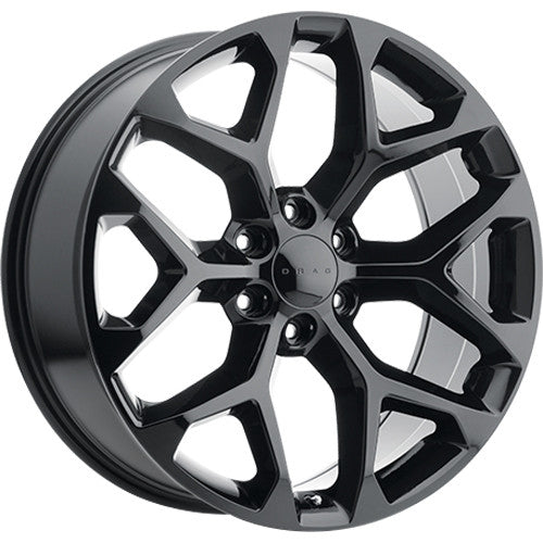 Drag DR-78 Wheels 22x9 6x139.7 Gloss Black Rims