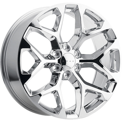 Drag DR-78 Wheels 22x9 6x139.7 Chrome Rims