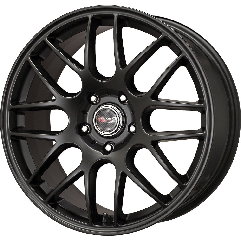 Drag Wheels Dr-37 20X8.5 5X120 Et20 Flat Black Full Mesh Rims