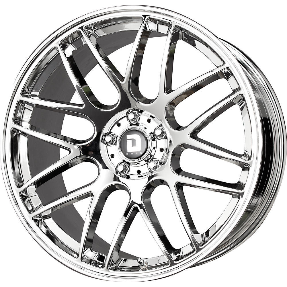 Drag Wheels Dr-37 20X10 5X115 +25 Offset Virtual Chrome Mesh Rims