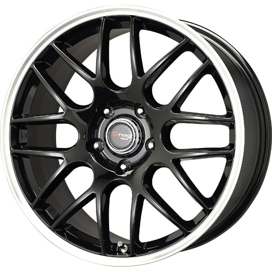 Drag Wheels Dr-37 17X7.5 5X112 Gloss Black Mesh Rims