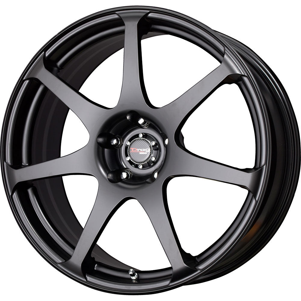 Drag Wheels Dr-48 17X9 5X114.3 +17 Offset Flat Black Full Rims