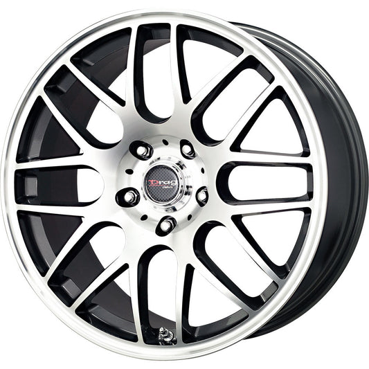 Drag Wheels Dr-37 18X8 5X120 Gun Metal Mach Face Mesh Rims