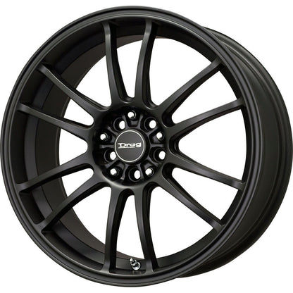 Drag Wheels Dr-38 17X9 5X100 5X114.3 Et17 Flat Black Rims