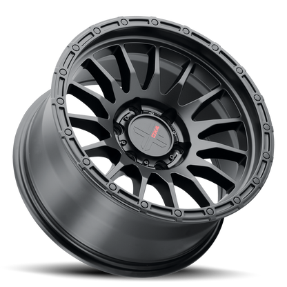 DX4 Caper 17x8.5 wheels GMC Sierra 1500 Flat Black offroad 4x4 rim