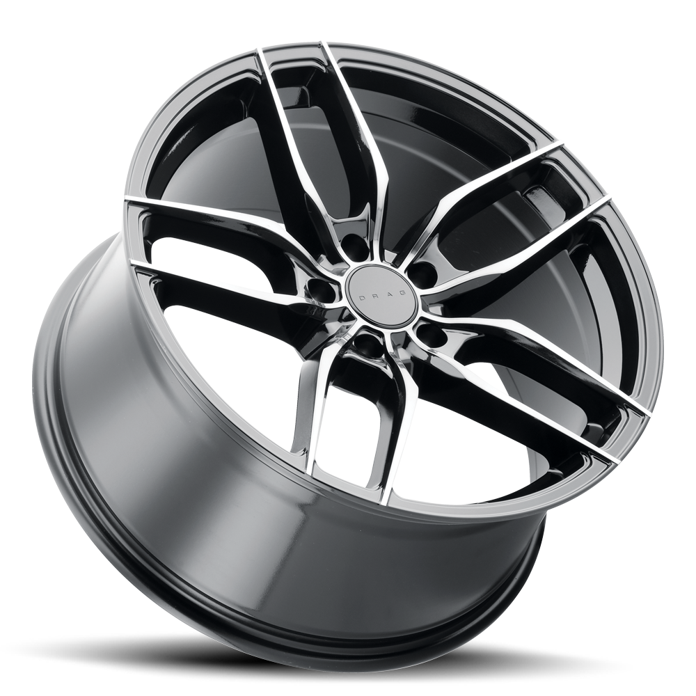 drag dr 80 wheels 17x7 5 5x114 3 et40 gloss black shadow rims Side View Wheel
