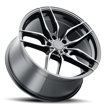drag dr 80 wheels 17x7 5 5x114 3 et40 gloss black shadow rims Side View Wheel